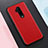 Funda Silicona Goma de Cuero Carcasa H01 para OnePlus 7T Pro Rojo