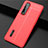 Funda Silicona Goma de Cuero Carcasa H01 para Oppo Find X2 Pro Rojo