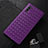 Funda Silicona Goma de Cuero Carcasa H01 para Samsung Galaxy Note 10 Morado