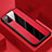 Funda Silicona Goma de Cuero Carcasa H02 para Huawei Honor V30 5G Rojo