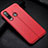 Funda Silicona Goma de Cuero Carcasa H02 para Huawei P30 Lite XL Rojo