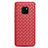 Funda Silicona Goma de Cuero Carcasa H04 para Huawei Mate 20 Pro Rojo