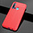 Funda Silicona Goma de Cuero Carcasa H04 para Huawei Nova 5i Rojo