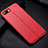 Funda Silicona Goma de Cuero Carcasa H07 para Oppo K1 Rojo