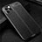 Funda Silicona Goma de Cuero Carcasa para Apple iPhone 12 Max Negro