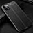 Funda Silicona Goma de Cuero Carcasa para Apple iPhone 12 Pro Negro