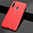 Funda Silicona Goma de Cuero Carcasa para Huawei Enjoy 10 Plus Rojo