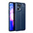 Funda Silicona Goma de Cuero Carcasa para Oppo Find X5 Pro 5G Azul