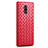 Funda Silicona Goma de Cuero Carcasa para Oppo Reno Rojo