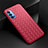 Funda Silicona Goma de Cuero Carcasa para Oppo Reno4 5G Rojo