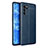 Funda Silicona Goma de Cuero Carcasa para Oppo Reno6 Pro 5G India Azul