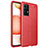 Funda Silicona Goma de Cuero Carcasa para Samsung Galaxy A72 4G Rojo