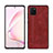 Funda Silicona Goma de Cuero Carcasa para Samsung Galaxy M60s Rojo Rosa