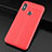 Funda Silicona Goma de Cuero Carcasa para Xiaomi Redmi 6 Pro Rojo