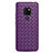 Funda Silicona Goma de Cuero Carcasa S01 para Huawei Mate 20 Morado