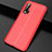 Funda Silicona Goma de Cuero Carcasa S01 para Huawei Nova 6 Rojo