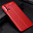 Funda Silicona Goma de Cuero Carcasa S01 para Oppo A72 Rojo