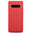 Funda Silicona Goma de Cuero Carcasa S01 para Samsung Galaxy S10 Plus Rojo