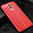 Funda Silicona Goma de Cuero Carcasa S01 para Xiaomi Redmi 9 Rojo