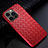 Funda Silicona Goma de Cuero Carcasa S02 para Apple iPhone 13 Pro Rojo