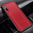 Funda Silicona Goma de Cuero Carcasa S02 para Huawei P Smart Pro (2019) Rojo