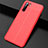 Funda Silicona Goma de Cuero Carcasa S02 para Oppo A91 Rojo