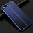 Funda Silicona Goma de Cuero Carcasa S02 para Oppo AX5 Azul