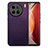 Funda Silicona Goma de Cuero Carcasa S02D para Vivo X90 Pro 5G Morado