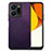 Funda Silicona Goma de Cuero Carcasa S02D para Vivo Y35 4G Morado