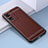 Funda Silicona Goma de Cuero Carcasa S03 para Oppo A1 5G Marron