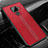 Funda Silicona Goma de Cuero Carcasa S04 para Huawei Nova 5i Pro Rojo