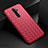 Funda Silicona Goma de Cuero Carcasa S04 para Oppo A11 Rojo