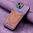 Funda Silicona Goma de Cuero Carcasa SD1 para Apple iPhone 15 Plus Purpura Claro