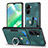 Funda Silicona Goma de Cuero Carcasa SD1 para Realme C33 (2023) Verde