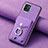 Funda Silicona Goma de Cuero Carcasa SD1 para Samsung Galaxy A03 Morado