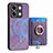 Funda Silicona Goma de Cuero Carcasa SD1 para Xiaomi Redmi Note 13 5G Purpura Claro