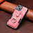 Funda Silicona Goma de Cuero Carcasa SD10 para Apple iPhone 14 Rosa