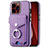 Funda Silicona Goma de Cuero Carcasa SD16 para Apple iPhone 14 Pro Max Purpura Claro