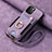 Funda Silicona Goma de Cuero Carcasa SD2 para Apple iPhone 14 Pro Max Purpura Claro