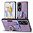 Funda Silicona Goma de Cuero Carcasa SD2 para Huawei Honor 90 Pro 5G Purpura Claro