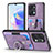 Funda Silicona Goma de Cuero Carcasa SD2 para Huawei Honor X7a Purpura Claro