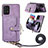 Funda Silicona Goma de Cuero Carcasa SD2 para Samsung Galaxy A32 5G Purpura Claro