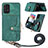 Funda Silicona Goma de Cuero Carcasa SD2 para Samsung Galaxy M32 5G Verde