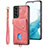 Funda Silicona Goma de Cuero Carcasa SD2 para Samsung Galaxy S22 Plus 5G Rosa