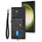 Funda Silicona Goma de Cuero Carcasa SD2 para Samsung Galaxy S23 Ultra 5G Negro
