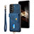 Funda Silicona Goma de Cuero Carcasa SD2 para Samsung Galaxy S24 5G Azul