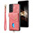 Funda Silicona Goma de Cuero Carcasa SD2 para Samsung Galaxy S24 5G Rosa