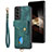 Funda Silicona Goma de Cuero Carcasa SD2 para Samsung Galaxy S24 5G Verde