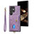 Funda Silicona Goma de Cuero Carcasa SD2 para Samsung Galaxy S24 Ultra 5G Purpura Claro