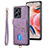 Funda Silicona Goma de Cuero Carcasa SD2 para Xiaomi Redmi Note 12 4G Purpura Claro